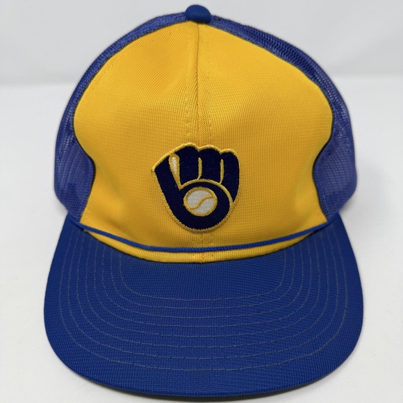 Sports Specialties Other - Vintage Milwaukee Brewers Hat Cap Snapback One Size Blue MLB Sports Specialties